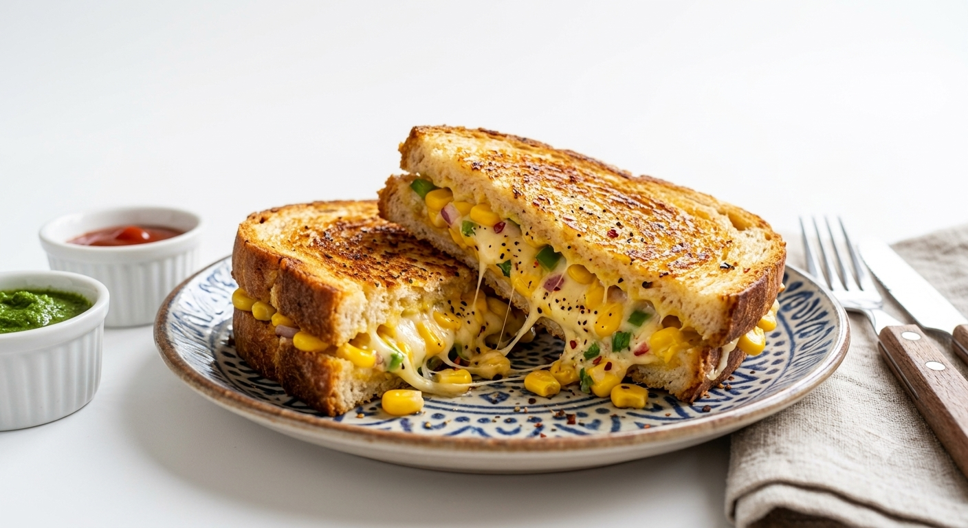 Corn Cheese Sandwich