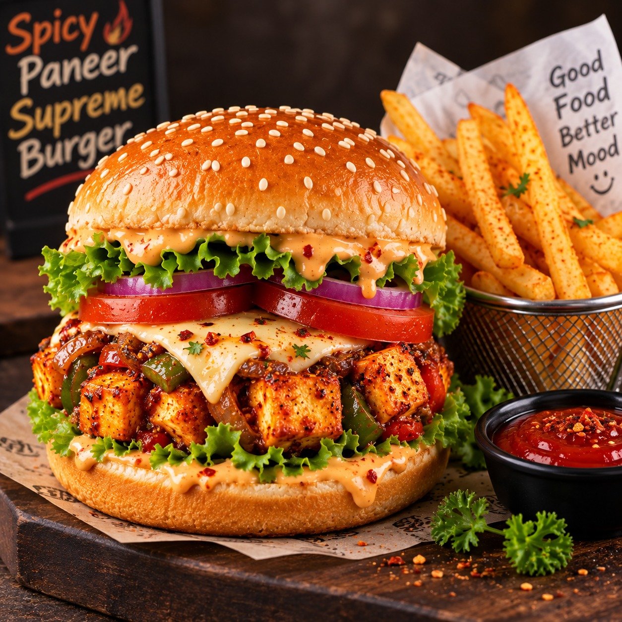 Cheesy Supreme Burger